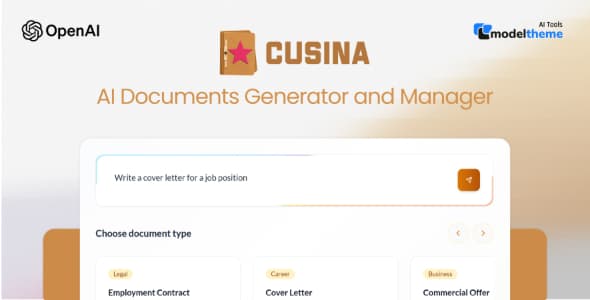 Cusina - AI Document Generator